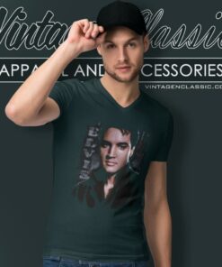 Elvis Presley Serious Pose V Neck TShirt