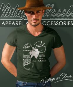 Elvis Presley Shirt Great Balls Of Fire Design Sun Records V Neck TShirt