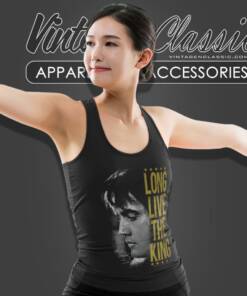 Elvis Presley Shirt Long Live The King Tank Top Racerback