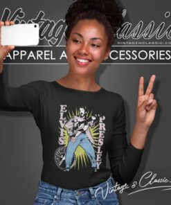 Elvis Presley Shirt Singing In Burst Distressed