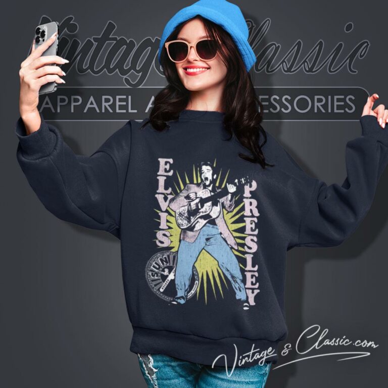 Elvis Presley Shirt Singing In Burst Distressed Sweatshirt Elvis Presley Shirt Singing In Burst Distressed Sweatshirt