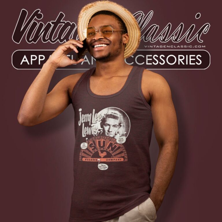 Elvis Presley Singles Design Sun Records Tank Top Racerback Elvis Presley Singles Design Sun Records Tank Top Racerback