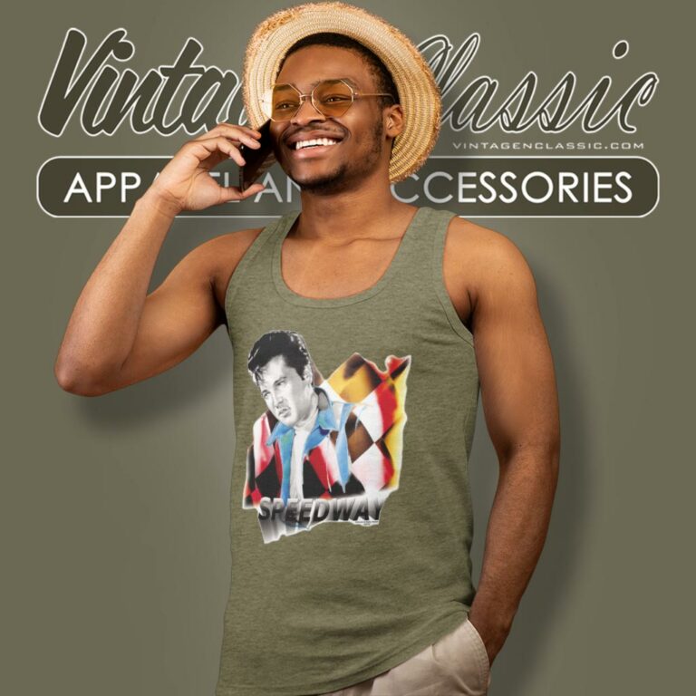 Elvis Presley Speedway Tank Top Racerback Elvis Presley Speedway Tank Top Racerback