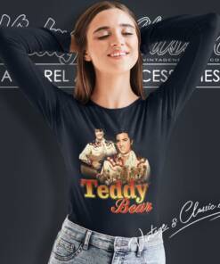 Elvis Presley Teddy Bear Long Sleeve Tee