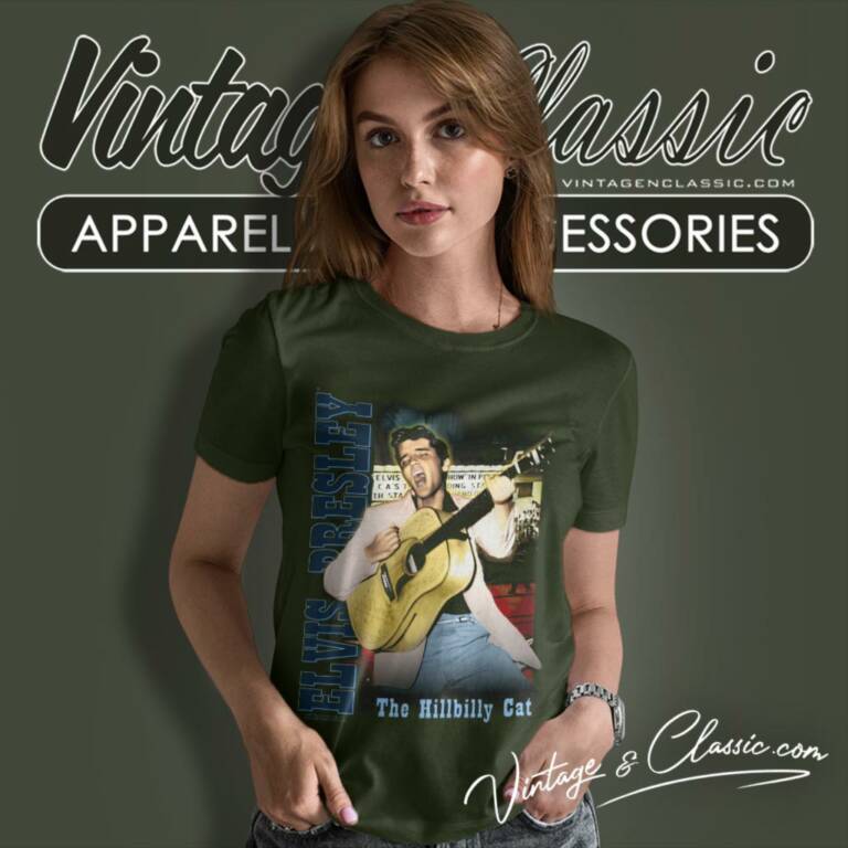 Elvis Presley The Hillbilly Cat Women T Shirt Elvis Presley The Hillbilly Cat Women T Shirt