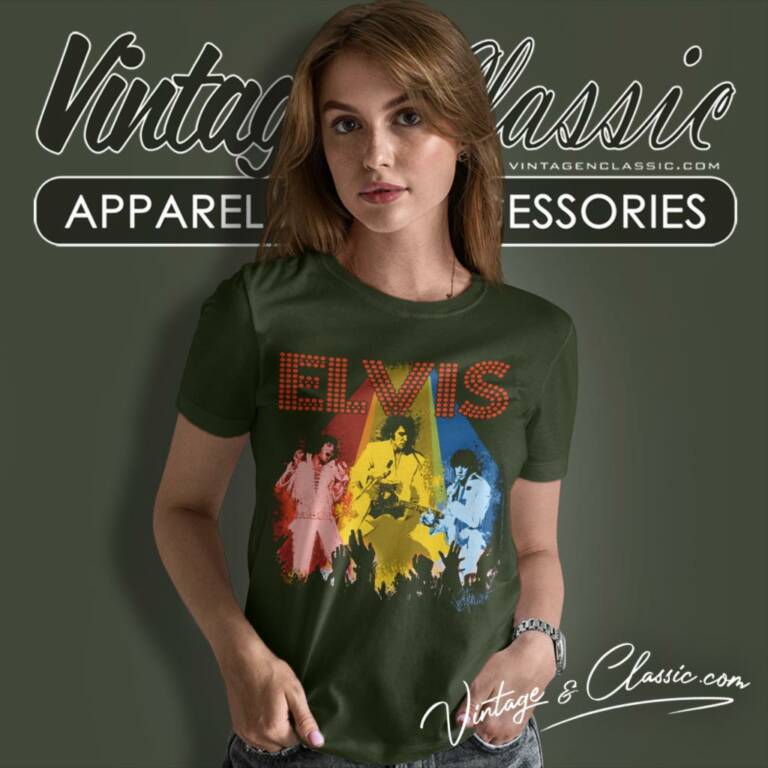 Elvis Presley Vegas Remembered Women T Shirt Elvis Presley Vegas Remembered Women T Shirt