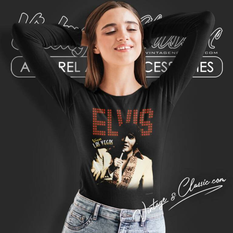 Elvis Presley Viva Las Vegas Long Sleeve Tee Elvis Presley Viva Las Vegas Long Sleeve Tee