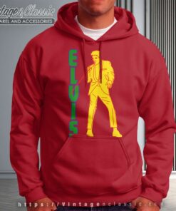 Elvis Presley Yellow Silhouette Hoodie