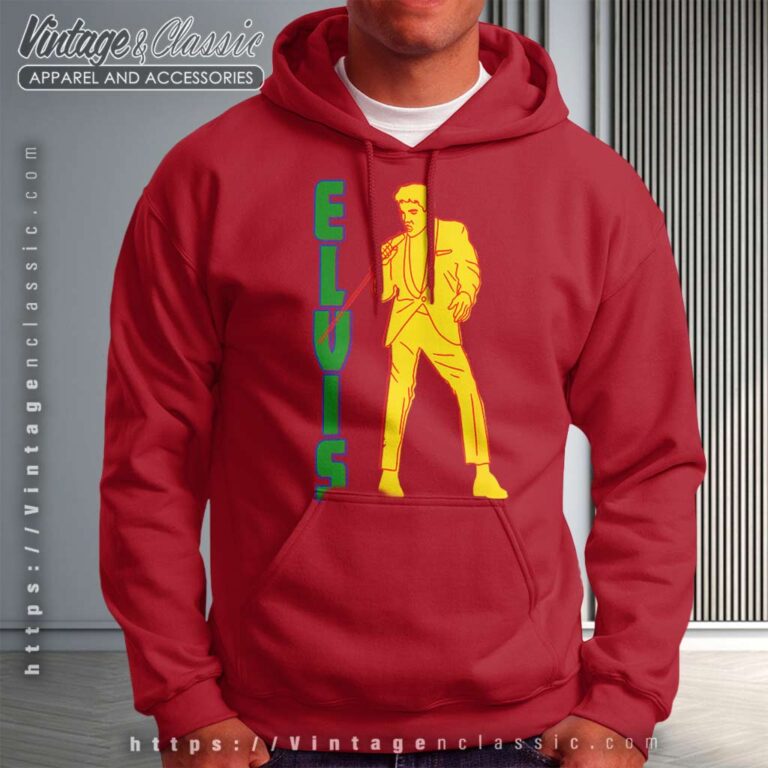 Elvis Presley Yellow Silhouette Hoodie Elvis Presley Yellow Silhouette Hoodie