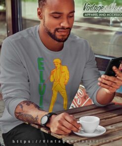 Elvis Presley Yellow Silhouette Sweatshirt