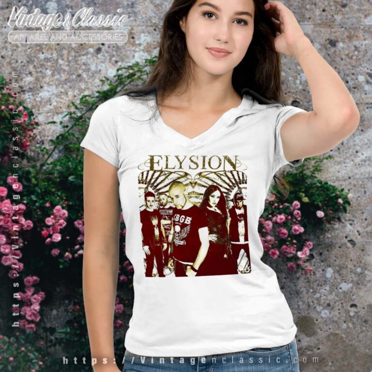Elysion Band Graphic Tee V neck Elysion Band Graphic Tee V neck