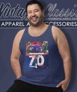 Embiid Set The Historic Franchise Record Anniversary Of Kobes 81 Point Game Tank Top Racerback