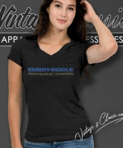 Embry-Riddle Aeronautical University Shirt 5 Embry riddle Aeronautical University V Neck TShirt