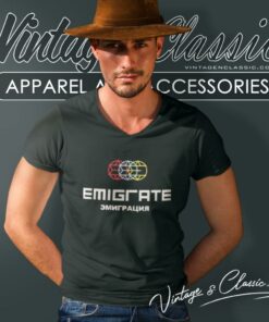 Emigrate Emigraciya V Neck TShirt
