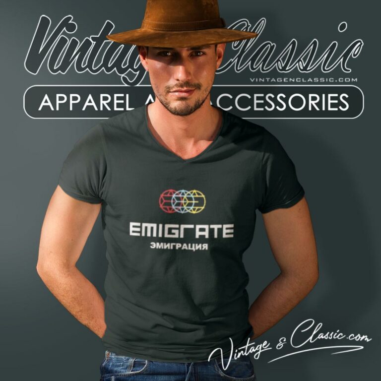 Emigrate Emigraciya V Neck TShirt Emigrate Emigraciya V Neck TShirt