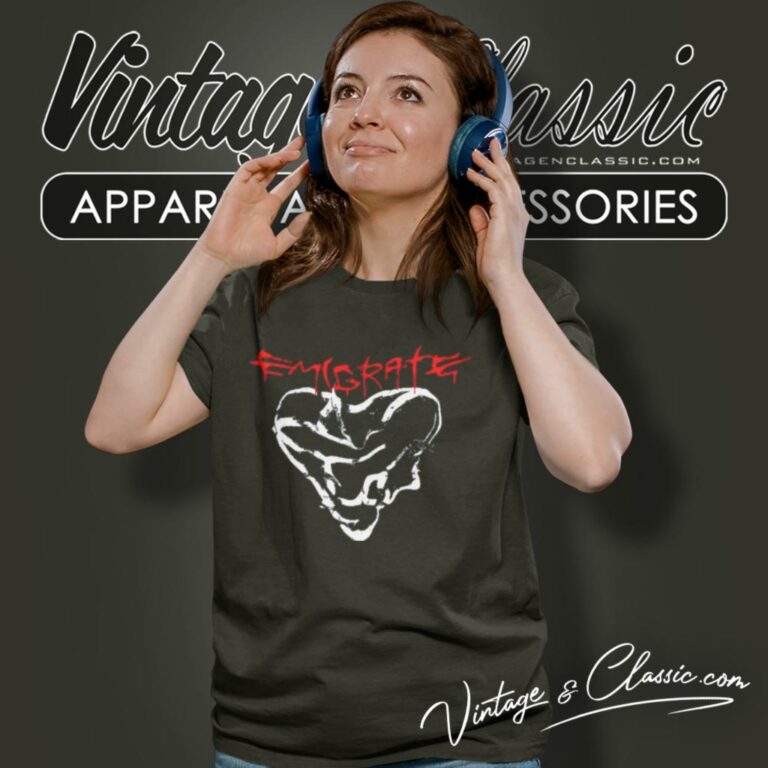 Emigrate Heart Glitch Women T Shirt Emigrate Heart Glitch Women T Shirt