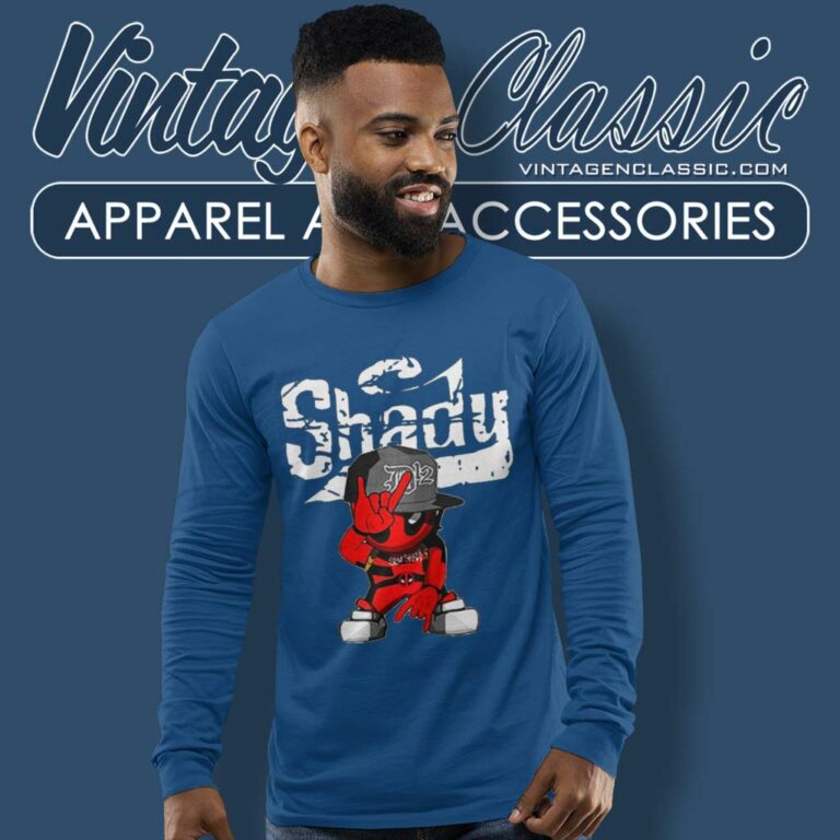 Eminem Shady Wars Deadpool Long Sleeve Tee Eminem Shady Wars Deadpool Long Sleeve Tee