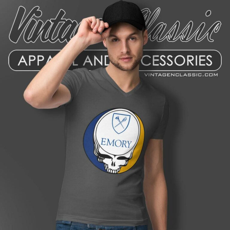 Emory University Grateful Dead Steal Your Face V Neck TShirt Emory University Grateful Dead Steal Your Face V Neck TShirt