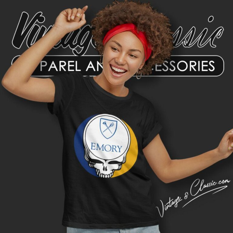 Emory University Grateful Dead Steal Your Face Women T Shirt Emory University Grateful Dead Steal Your Face Women T Shirt