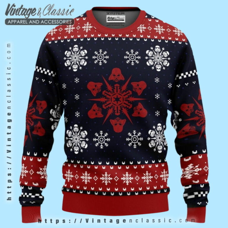 Empire Snowflakes Star Wars Ugly Sweater Ugly Christmas Sweater Empire Snowflakes Star Wars Ugly Sweater Ugly Christmas Sweater