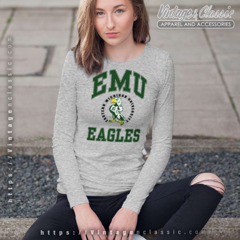 Emu Eagles Shirt Eastern Michigan University Long Sleeve Tee Emu Eagles Shirt Eastern Michigan University Long Sleeve Tee