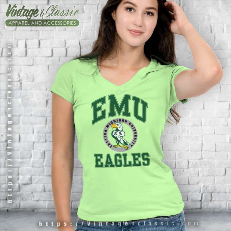 Emu Eagles Shirt Eastern Michigan University V Neck TShirt Emu Eagles Shirt Eastern Michigan University V Neck TShirt
