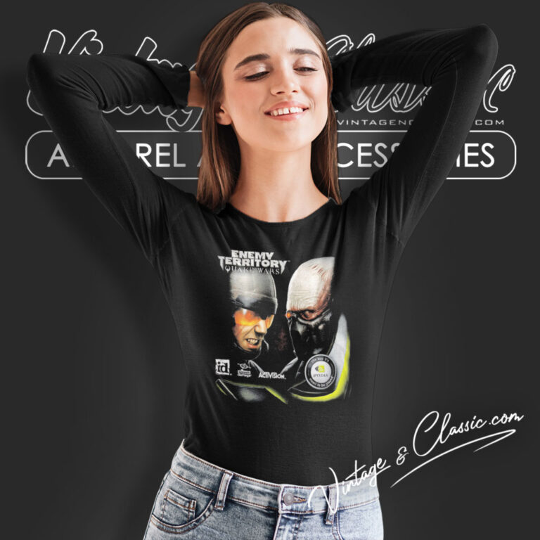 Enemy Territory Quake Wars Video Game Long Sleeve Tee Enemy Territory Quake Wars Video Game Long Sleeve Tee