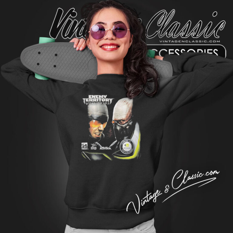 Enemy Territory Quake Wars Video Game Sweatshirt Enemy Territory Quake Wars Video Game Sweatshirt