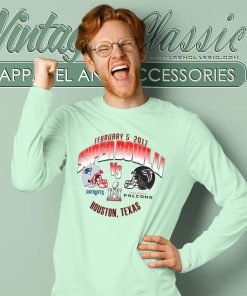 England Patriots Vs Atlanta Falcons Super Bowl Long Sleeve Tee