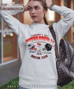 England Patriots Vs Atlanta Falcons Super Bowl Sweatshirt