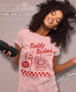 Enjoy Teddy Swims Shirt Swimmy Pizza Women TShirt