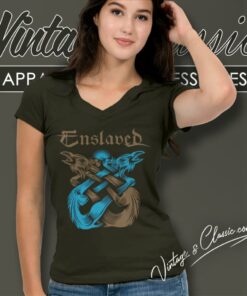 Enslaved Ravens V Neck TShirt
