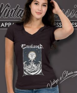 Enslaved Shirt The Eternal Sea V Neck TShirt