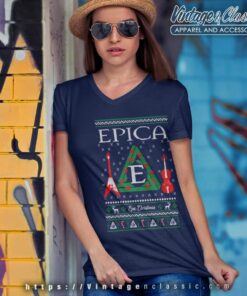 Epica Epic Christmas V Neck TShirt