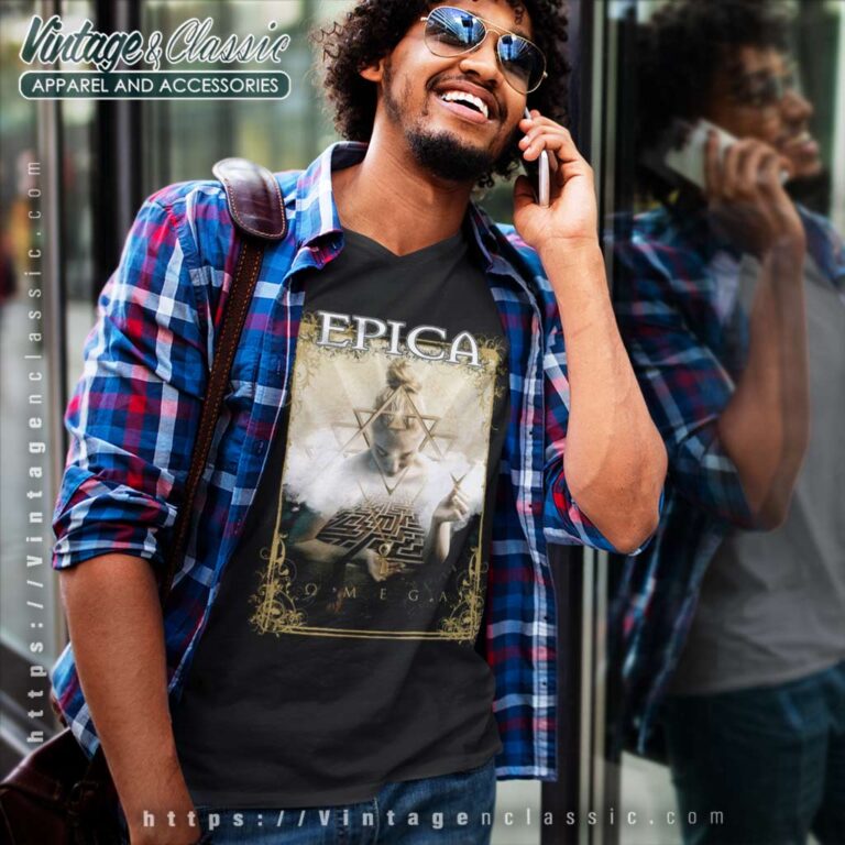Epica Omega V Neck TShirt Epica Omega V Neck TShirt
