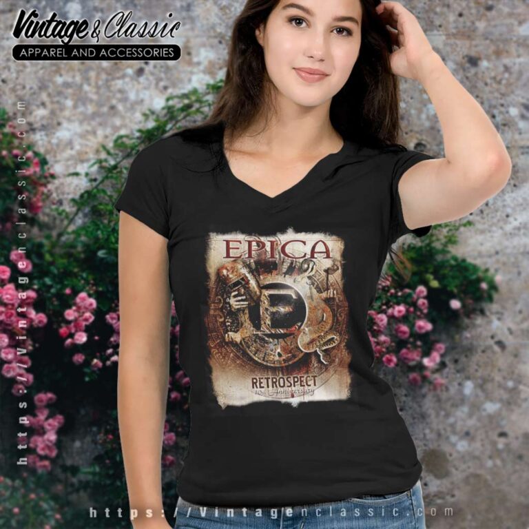 Epica Retrospect V Neck TShirt Epica Retrospect V Neck TShirt