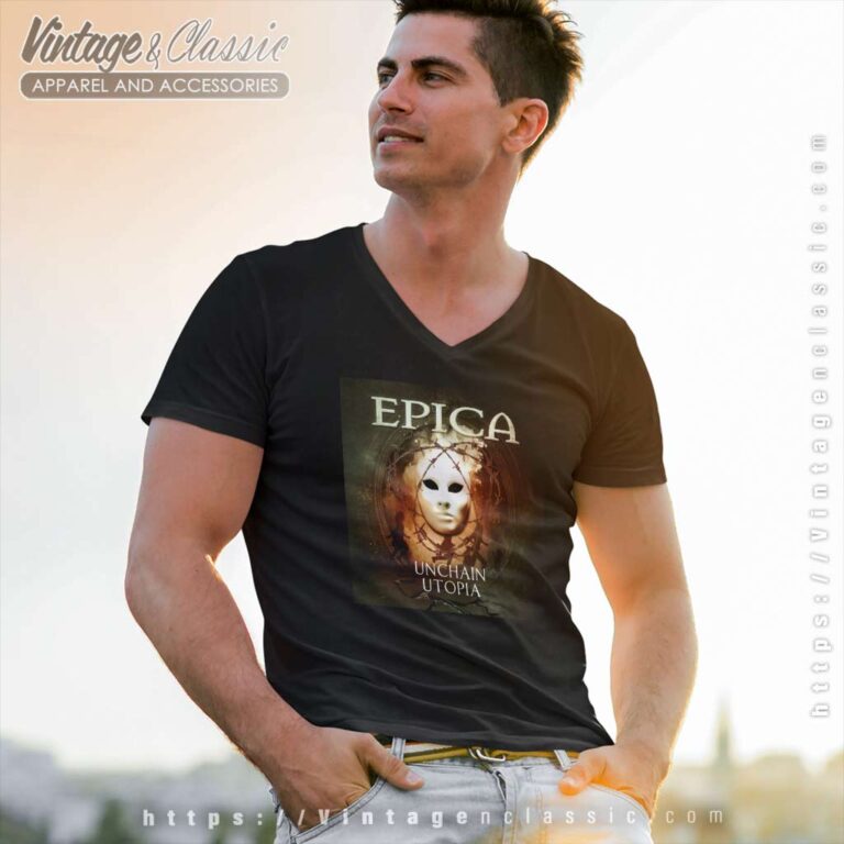 Epica Shirt Album Art Exchange V Neck TShirt Epica Shirt Album Art Exchange V Neck TShirt