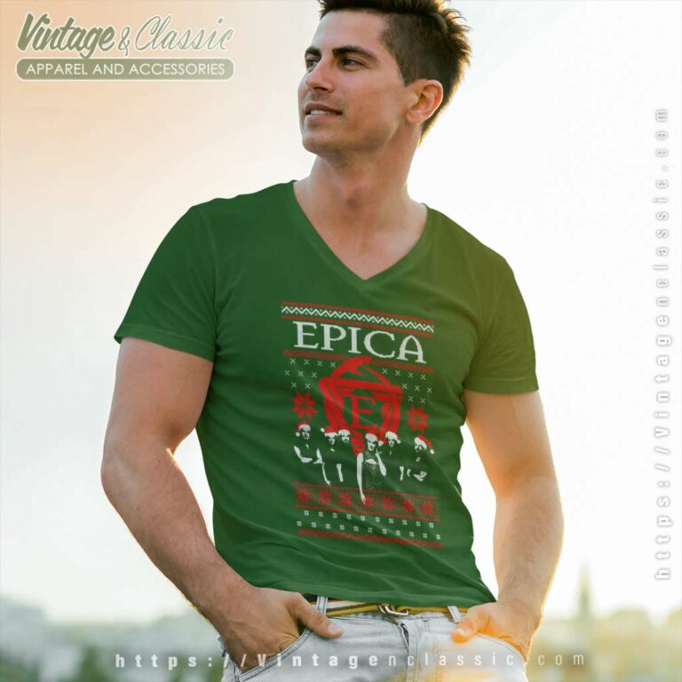 Epica Shirt Christmas Is Around The Corner V Neck TShirt Epica Shirt Christmas Is Around The Corner V Neck TShirt