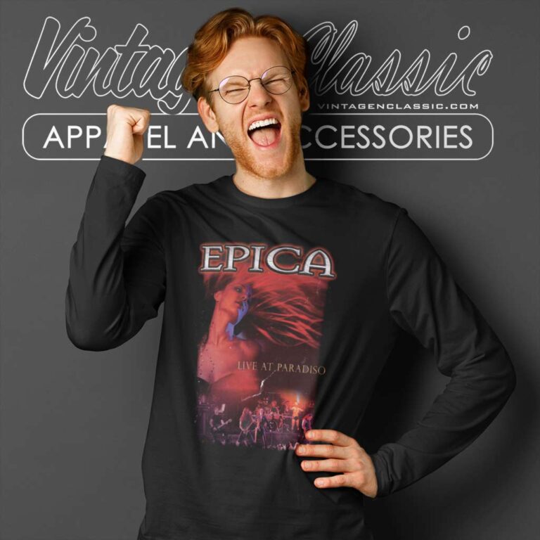 Epica Shirt Live At Paradiso Long Sleeve Tee 1 Epica Shirt Live At Paradiso Long Sleeve Tee 1