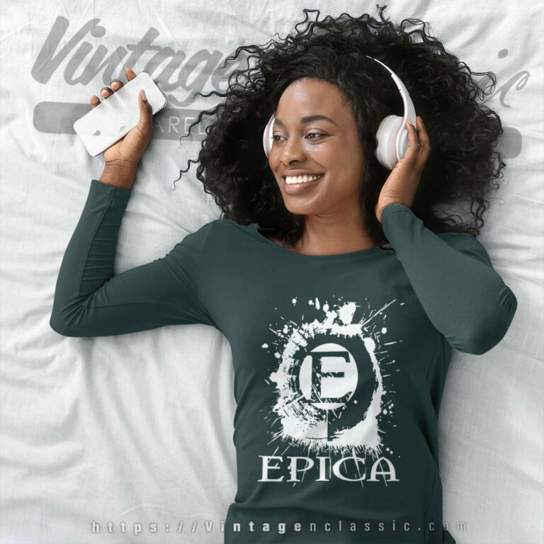 Epica Shirt Metal Band Logos Long Sleeve Tee Epica Shirt Metal Band Logos Long Sleeve Tee