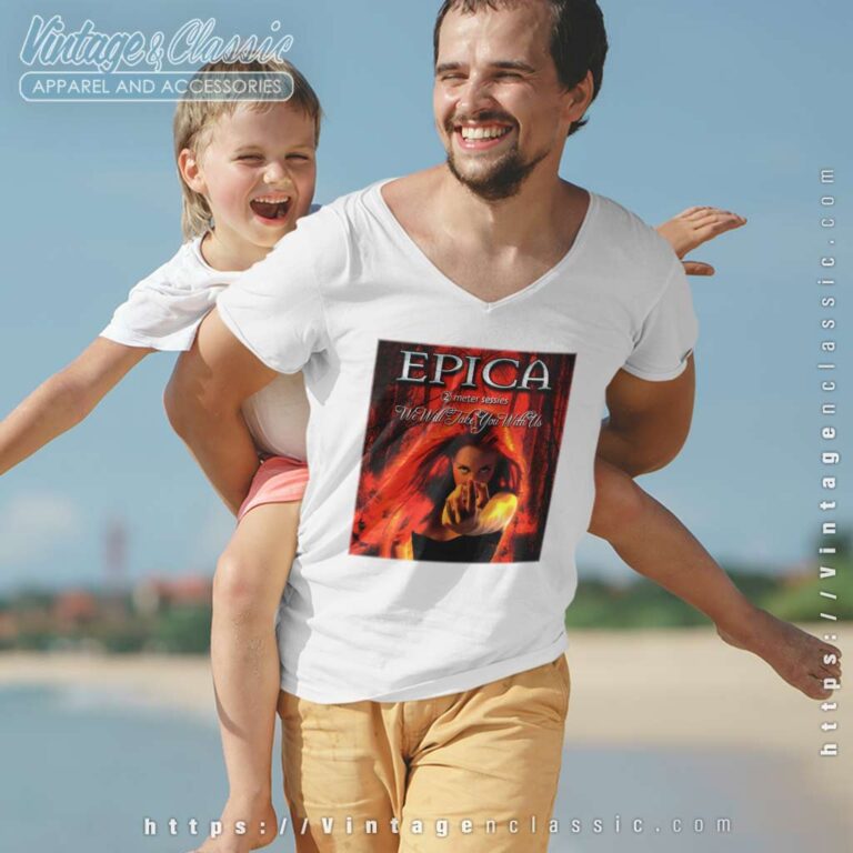 Epica Shirt We Will Take You With Us 2 Meter Sessies V Neck TShirt Epica Shirt We Will Take You With Us 2 Meter Sessies V Neck TShirt