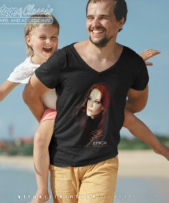 Epica Simone Simons Portrait Shirt V Neck TShirt