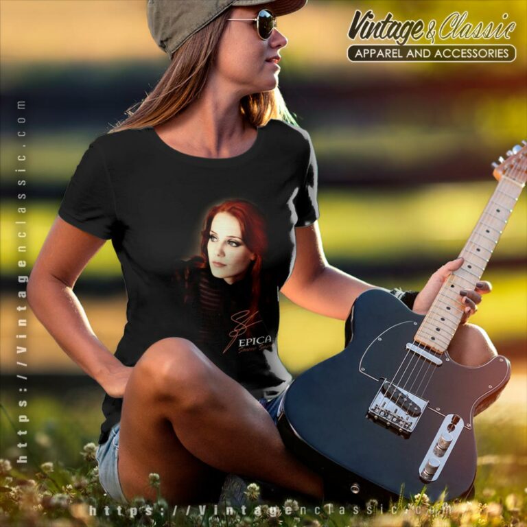 Epica Simone Simons Portrait Shirt Women T Shirt Epica Simone Simons Portrait Shirt Women T Shirt