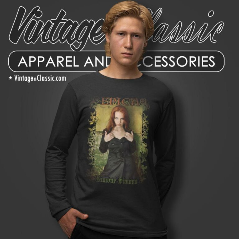 Epica Simone Simons Shirt Long Sleeve Tee Epica Simone Simons Shirt Long Sleeve Tee