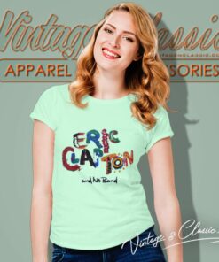 Eric Clapton Shirt Behind The Sun Tour 1985 Ringer Women T Shirt