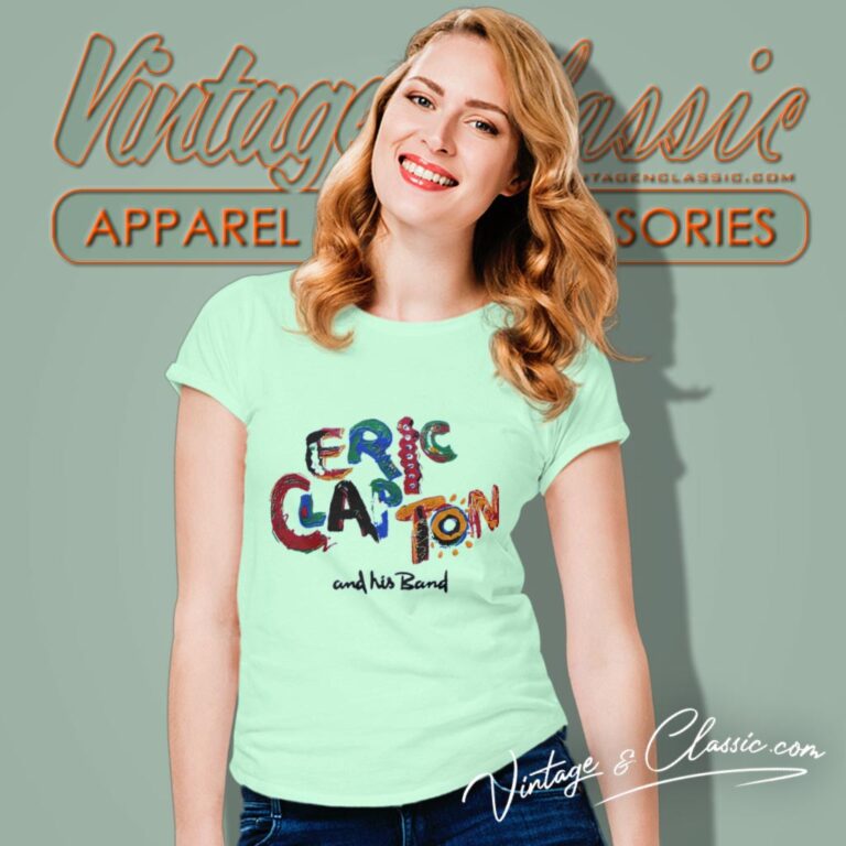 Eric Clapton Shirt Behind The Sun Tour 1985 Ringer Women T Shirt Eric Clapton Shirt Behind The Sun Tour 1985 Ringer Women T Shirt