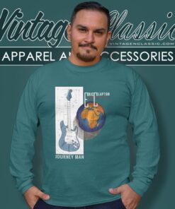 Eric Clapton Shirt Journeyman World Tour 1990 Guitar Rock Long Sleeve Tee