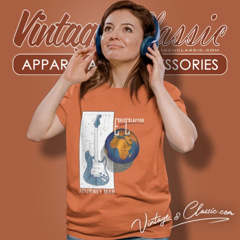 Eric Clapton Shirt Journeyman World Tour 1990 Guitar Rock Women T Shirt Eric Clapton Shirt Journeyman World Tour 1990 Guitar Rock Women T Shirt