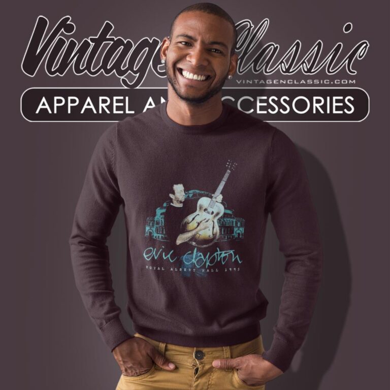 Eric Clapton Shirt Royal Albert Hall Double Sided Graphic Sweatshirt Eric Clapton Shirt Royal Albert Hall Double Sided Graphic Sweatshirt