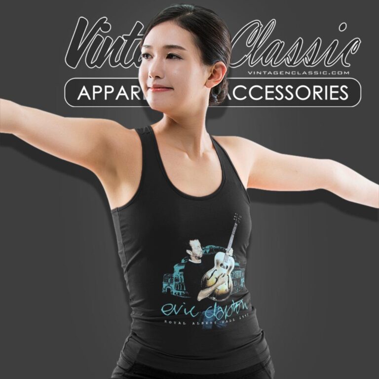 Eric Clapton Shirt Royal Albert Hall Double Sided Graphic Tank Top Racerback Eric Clapton Shirt Royal Albert Hall Double Sided Graphic Tank Top Racerback